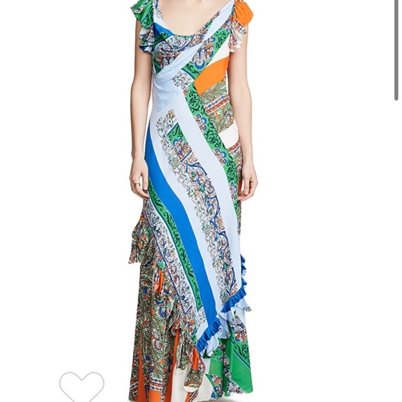 Tory Burch Dresses & Skirts - Tory Burch Grand Voyage patchwork printed maxi dress S 2
